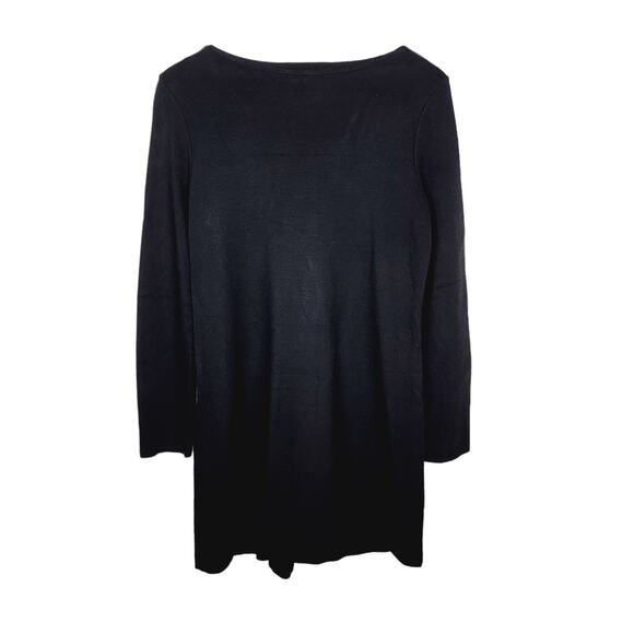 TIBI Dress Black Ponte Knit Square Button Mod Minimalist Shift - Size M - Picture 7 of 10
